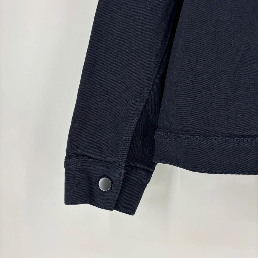 Naadam Soft Denim Jacket Navy Blue Men Size Large Casual Cotton Button Front